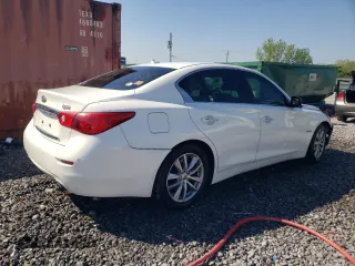 2014 Infiniti Q50 Hybrid Premium z VIN JN1AV7AP4EM691207, wystawiony jako Copart lot #52329415 z przebiegiem 175 294 mil mil oraz Szkody całkowita. Historia ofert i sprzedaży dostępna na DreamBid. Obrazek 3.