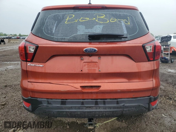 2019 Ford Escape S with VIN 1FMCU0F75KUC55191, listed as a Copart auction lot 58236645 with Not provided miles and Salvage title. Bid and sale history available at DreamBid. Image 6.