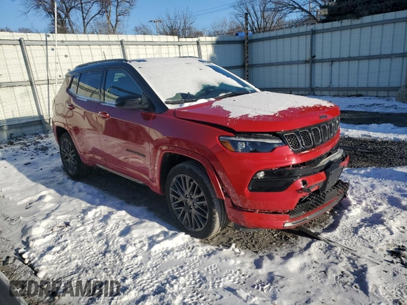 2024 Jeep Compass Limited with VIN 3C4NJDCN0RT592307, listed as a Copart auction lot 42725935 with 12,604 mi miles and Salvage Title. Bid and sale history available at carsss.com. Image 4.