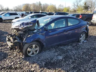 2012 Hyundai Elantra GLS PZEV with VIN 5NPDH4AE0CH096828, listed as a Copart auction lot 51997595 with 184,896 mi miles and Salvage Title. Bid and sale history available at carsss.com. Image 1.