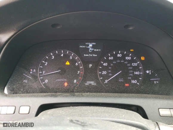 2012 Lexus LS 460 with VIN JTHBL5EF0C5109770, listed as a Copart auction lot 50137575 with 100,881 mi miles and Salvage Title. Bid and sale history available at carsss.com. Image 9.