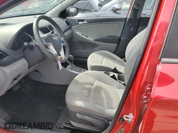 2012 Hyundai Accent GS with VIN KMHCT5AE9CU016105, listed as a Copart auction lot 55514584 with 169,858 mi miles and Salvage title. Bid and sale history available at DreamBid. Image 7.