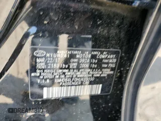 2017 Hyundai Elantra SE with VIN KMHD84LF0HU433030, listed as a Copart auction lot 59185345 with 77,776 mi miles and Salvage title. Bid and sale history available at DreamBid. Image 12.
