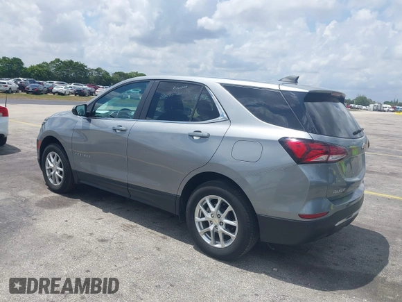 2024 Chevrolet Equinox LT with VIN 3GNAXUEG8RL152449, listed as a IAAI auction lot 42209300 with 39,572 mi miles and . Bid and sale history available at DreamBid. Image 3.