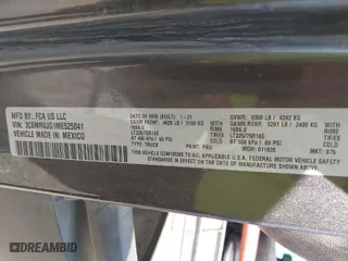 2021 Ram ProMaster Cargo Van with VIN 3C6MRVJG1ME525041, listed as a IAAI auction lot 41996178 with 1 mi miles. Bid and sale history available at carsss.com. Image 9.