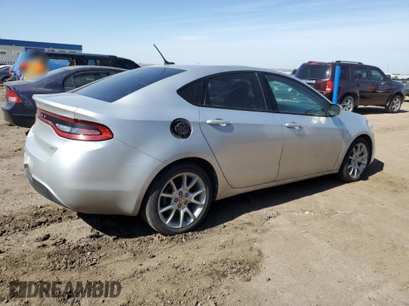 2013 Dodge Dart SXT with VIN 1C3CDFBA5DD268541, listed as a Copart auction lot 48887065 with 230,583 mi miles and Clean Title. Bid and sale history available at carsss.com. Image 3.