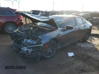 2023 Acura TLX Type S w/Performance Tire with VIN 19UUB7F96PA000620, listed as a Copart auction lot 47348985 with 0 mi miles and Salvage Title. Bid and sale history available at carsss.com. Image 1.