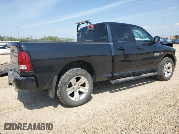2015 Ram 1500 Sport with VIN 1C6RR7HT3FS519116, listed as a Copart auction lot 65647615 with 275,562 mi miles and Salvage title. Bid and sale history available at DreamBid. Image 3.