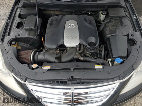 2011 Hyundai Genesis with VIN KMHGC4DF9BU140454, listed as a Copart auction lot 49288325 with 157,544 mi miles and Salvage Title. Bid and sale history available at DreamBid. Image 11.