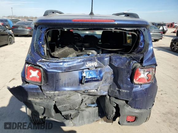 2020 Jeep Renegade Sport with VIN ZACNJBAB5LPL71083, listed as a Copart auction lot 46604655 with 85,765 mi miles and Salvage title. Bid and sale history available at DreamBid. Image 6.