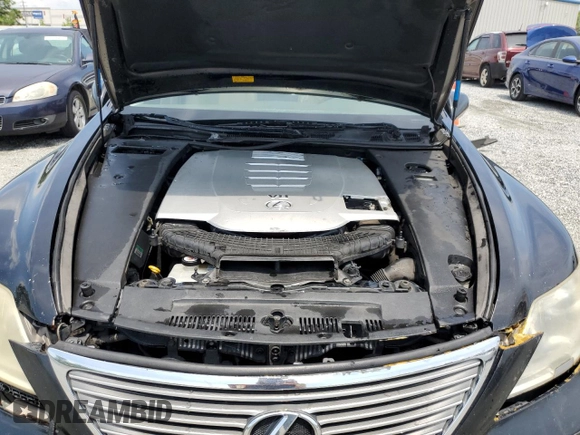 2008 Lexus LS 460 with VIN JTHBL46F385060578, listed as a Copart auction lot 55403235 with 321,933 mi miles and Salvage title. Bid and sale history available at DreamBid. Image 11.