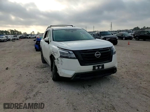 2022 Nissan Pathfinder SV with VIN 5N1DR3BC2NC247957, listed as a Copart auction lot 55448455 with 61,975 mi miles and Salvage title. Bid and sale history available at DreamBid. Image 14.