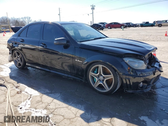 2010 Mercedes-Benz C 63 AMG with VIN WDDGF7HB0AF381056, listed as a Copart auction lot 86566504 with 139,042 mi miles and Salvage Title. Bid and sale history available at carsss.com. Image 4.