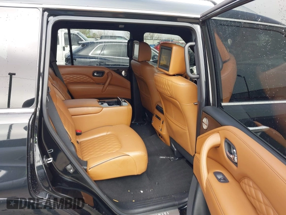 2021 Infiniti QX80 SENSORY with VIN JN8AZ2BE7M9271822, listed as a IAAI auction lot 41572764 with 84,502 mi miles. Bid and sale history available at carsss.com. Image 8.