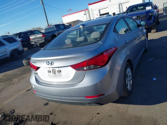 2016 Hyundai Elantra SE with VIN 5NPDH4AE3GH711779, listed as a IAAI auction lot 41290861 with 103,931 mi miles and . Bid and sale history available at DreamBid. Image 16.