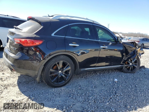 2013 Infiniti FX with VIN JN8CS1MU5DM142289, listed as a Copart auction lot 47363945 with Not provided miles and Salvage title. Bid and sale history available at DreamBid. Image 3.