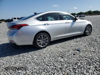2019 Genesis G80 3.8L with VIN KMHGN4JE0KU299269, listed as a Copart auction lot 52155675 with 65,743 mi miles and Salvage title. Bid and sale history available at DreamBid. Image 3.