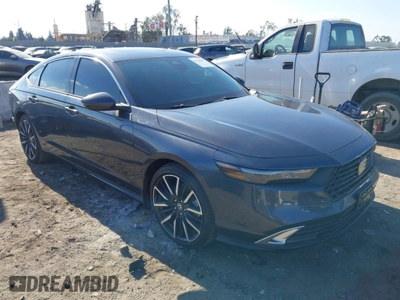 2023 Honda Accord Touring with VIN 1HGCY2F88PA030867, listed as a IAAI auction lot 41344807 with 19,745 mi miles and . Bid and sale history available at DreamBid. Image 1.