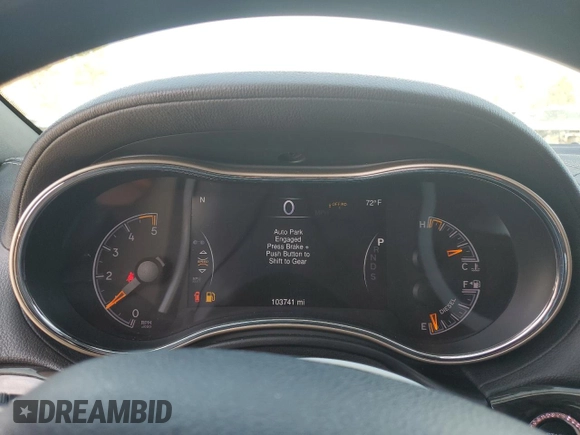 2015 Jeep Grand Cherokee Overland with VIN 1C4RJFCMXFC237723, listed as a Copart auction lot 50318145 with 103,741 mi miles and Salvage title. Bid and sale history available at DreamBid. Image 9.