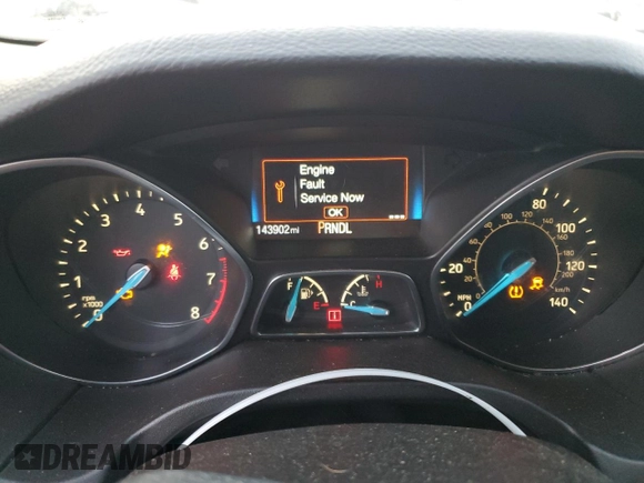2017 Ford Focus SE with VIN 1FADP3F28HL315779, listed as a Copart auction lot 82608154 with 143,902 mi miles and Salvage title. Bid and sale history available at DreamBid. Image 9.