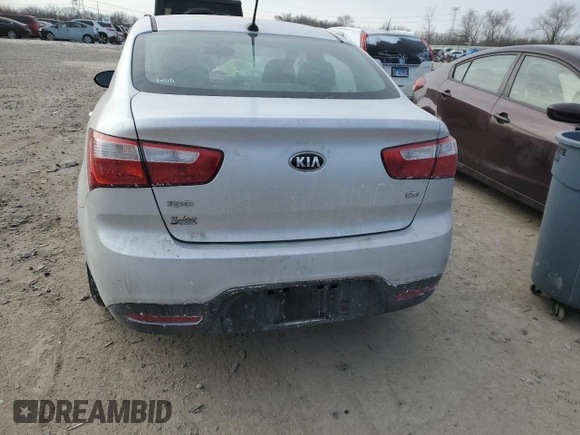 2015 Kia Rio LX with VIN KNADM4A37F6497234, listed as a Copart auction lot 45778255 with 118,002 mi miles and Salvage Title. Bid and sale history available at carsss.com. Image 6.