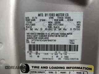 2010 Ford F-150 XL with VIN 1FTFW1EV2AFB43730, listed as a Copart auction lot 51656755 with 188,779 mi miles and Clean Title. Bid and sale history available at carsss.com. Image 12.