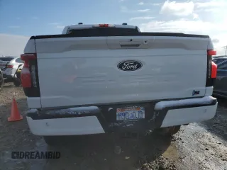 2024 Ford F-150 Lightning Flash with VIN 1FT6W3L73RWG22959, listed as a Copart auction lot 46159195 with Not provided miles and Salvage title. Bid and sale history available at DreamBid. Image 6.