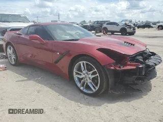 2015 Chevrolet Corvette Z51 2LT with VIN 1G1YK2D74F5100462, listed as a Copart auction lot 69493574 with 18,169 mi miles and Salvage Title. Bid and sale history available at carsss.com. Image 4.