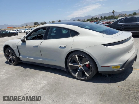 2022 Porsche Taycan 4S с VIN WP0AB2Y17NSA43448, выставлен на аукционе Copart как лот 65473545 с пробегом 5 222 миль миль и Чистый • Clean title. История ставок и продаж доступна на DreamBid. Изображение 2.