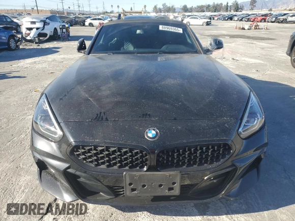 2020 BMW Z4 sDrive30i with VIN WBAHF3C02LWW54463, listed as a Copart auction lot 88969365 with 80,670 mi miles and Salvage Title. Bid and sale history available at carsss.com. Image 5.