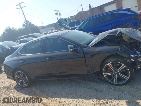 2024 Genesis G70 Sport Advanced с VIN KMTG54SE2RU139151, выставлен на аукционе IAAI как лот 42574030 с пробегом 7 420 миль миль и . История ставок и продаж доступна на DreamBid. Изображение 13.