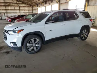 2019 Chevrolet Traverse LT Leather with VIN 1GNERHKW6KJ192783, listed as a Copart auction lot 43655445 with 61,385 mi miles and Salvage Title. Bid and sale history available at carsss.com. Image 1.