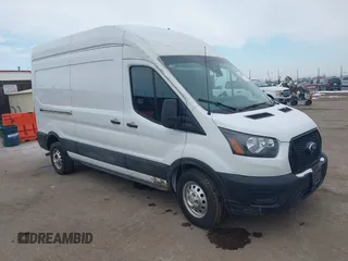 2023 Ford Transit Cargo with VIN 1FTBR2X87PKA51211, listed as a IAAI auction lot 41631315 with 42,688 mi miles and . Bid and sale history available at DreamBid. Image 1.