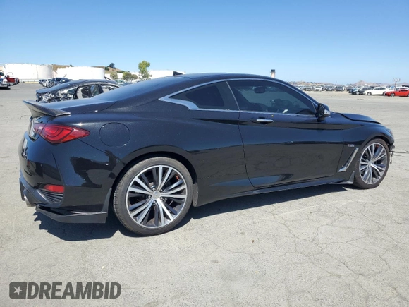 2017 Infiniti Q60 Sport with VIN JN1EV7EK7HM363963, listed as a Copart auction lot 57836545 with 117,785 mi miles and Salvage title. Bid and sale history available at DreamBid. Image 3.