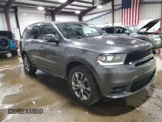 2020 Dodge Durango GT Plus with VIN 1C4RDJDG9LC103204, listed as a Copart auction lot 61939615 with 53,960 mi miles and Salvage title. Bid and sale history available at DreamBid. Image 4.