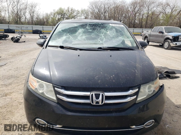 2014 Honda Odyssey Touring with VIN 5FNRL5H96EB088401, listed as a Copart auction lot 51332365 with 167,710 mi miles and Salvage Title. Bid and sale history available at carsss.com. Image 5.