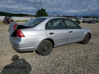 2001 Honda Civic LX with VIN JHMES15501S001759, listed as a Copart auction lot 51538465 with 312,818 mi miles and Salvage Title. Bid and sale history available at carsss.com. Image 3.