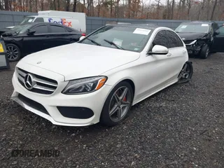 2015 Mercedes-Benz C-Class C 400 with VIN 55SWF6GB9FU011462, listed as a IAAI auction lot 41649304 with 123,915 mi miles. Bid and sale history available at carsss.com. Image 17.