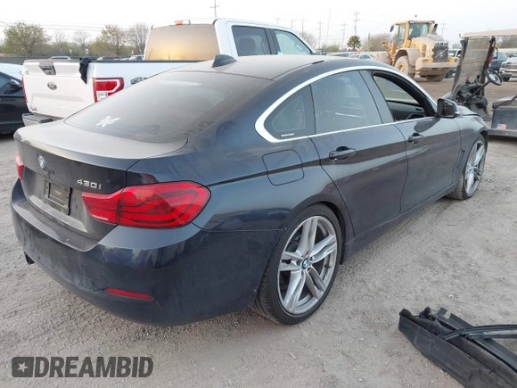 2018 BMW 4 Series 430i with VIN WBA4J1C5XJBG80412, listed as a IAAI auction lot 41788641 with 116,464 mi miles and . Bid and sale history available at carsss.com. Image 4.