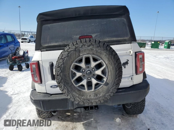 2021 Ford Bronco with VIN 1FMEE5DP6MLA68783, listed as a Copart auction lot 88389835 with 42,548 mi miles and Salvage Title. Bid and sale history available at DreamBid. Image 6.
