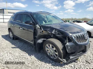 2017 Buick Enclave Leather with VIN 5GAKVBKD4HJ315218, listed as a Copart auction lot 53353915 with 132,781 mi miles and Salvage Title. Bid and sale history available at DreamBid. Image 4.