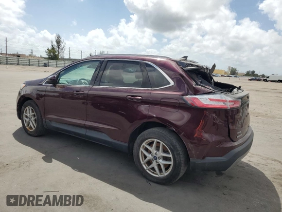 2021 Ford Edge SEL with VIN 2FMPK4J97MBA23790, listed as a Copart auction lot 51665305 with 71,637 mi miles and Salvage Title. Bid and sale history available at carsss.com. Image 2.