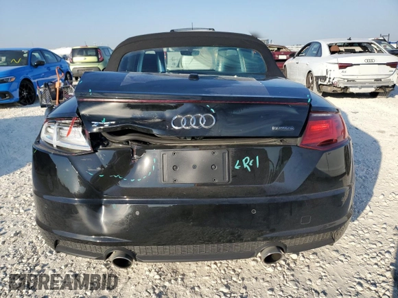 2023 Audi TT Roadster with VIN TRUTECFV5P1005594, listed as a Copart auction lot 77174604 with 14,335 mi miles and Salvage title. Bid and sale history available at DreamBid. Image 6.