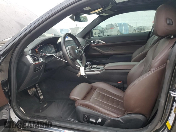 2021 BMW 4 Series 430i with VIN WBA53AP09MCF95380, listed as a Copart auction lot 70993314 with 36,380 mi miles and Salvage Title. Bid and sale history available at DreamBid. Image 7.