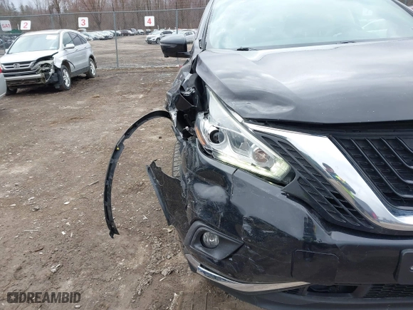 2018 Nissan Murano Platinum with VIN 5N1AZ2MH1JN185097, listed as a IAAI auction lot 41863439 with 140,784 mi miles. Bid and sale history available at carsss.com. Image 18.