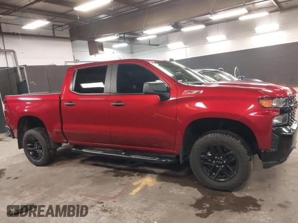 2021 Chevrolet Silverado 1500 Custom Trail Boss with VIN 1GCPYCEF1MZ386922, listed as a IAAI auction lot 41858403 with 61,155 mi miles and . Bid and sale history available at DreamBid. Image 13.