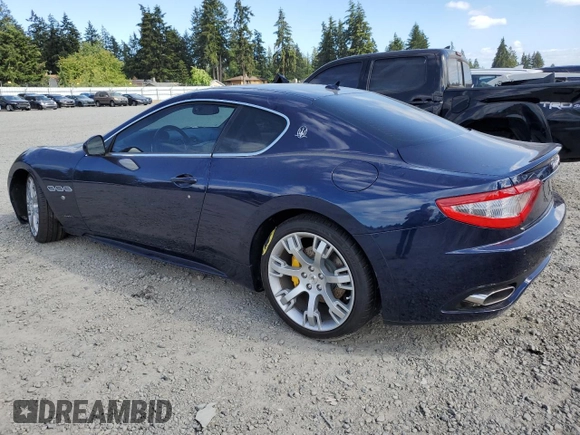 2012 Maserati GranTurismo S с VIN ZAM45KLAXC0063982, выставлен на аукционе Copart как лот 58490074 с пробегом 25 194 миль миль и Списание • Salvage title. История ставок и продаж доступна на DreamBid. Изображение 2.