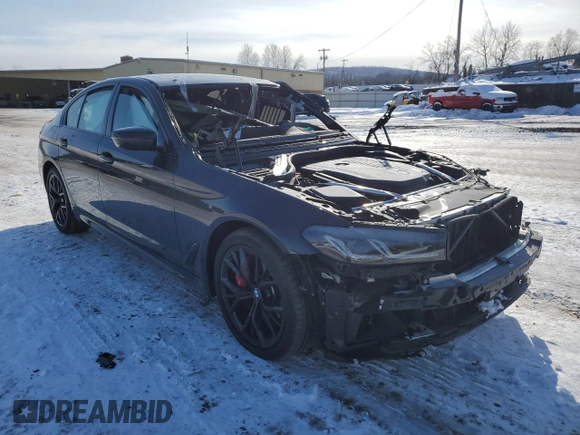 2023 BMW 5 Series 540i xDrive with VIN WBA73BJ09PWX96784, listed as a Copart auction lot 41781825 with Not Provided miles and Salvage Title. Bid and sale history available at carsss.com. Image 4.