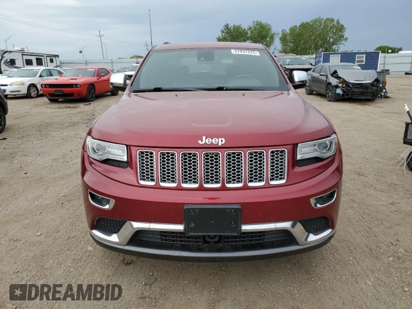 2014 Jeep Grand Cherokee Summit z VIN 1C4RJFJT8EC359165, wystawiony jako Copart lot #57037225 z przebiegiem 163 372 mil mil oraz Szkoda całkowita • Salvage title. Historia ofert i sprzedaży dostępna na DreamBid. Obrazek 5.