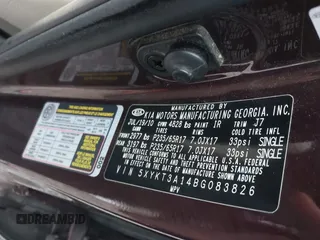 2011 Kia Sorento LX with VIN 5XYKT3A14BG083826, listed as a IAAI auction lot 41549754 with 216,831 mi miles. Bid and sale history available at carsss.com. Image 9.